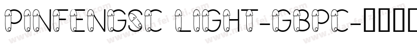 PinFengSC Light-GBpc字体转换